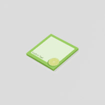 Halve Lime Post-it Notes