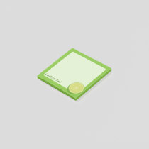 Halve Lime Post-it Notes