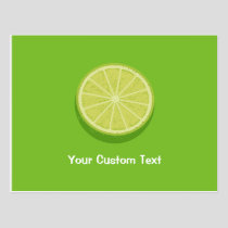 Halve Lime Postcard