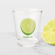 Halve Lime Shot Glass