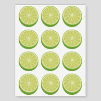 Halve Lime Temporary Tattoos