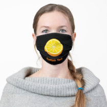 Halve Orange Adult Cloth Face Mask