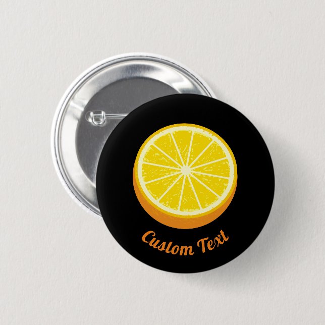 Halve Orange Button (Front & Back)
