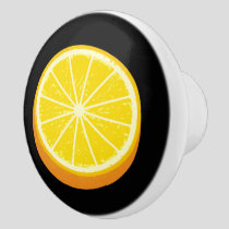 Halve Orange Ceramic Knob
