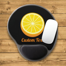 Halve Orange Gel Mouse Pad