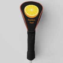 Halve Orange Golf Head Cover