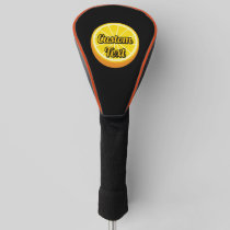 Halve Orange Golf Head Cover