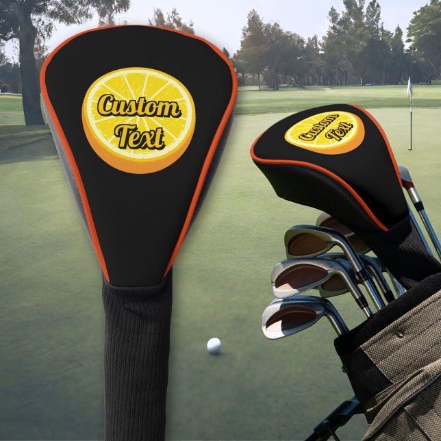 Halve Orange Golf Head Cover (Creator Uploaded)