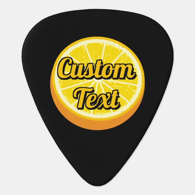 Halve Orange Guitar Pick (Front)