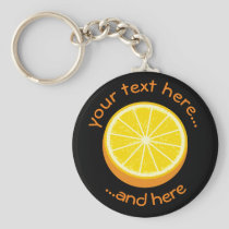 Halve Orange Keychain