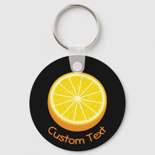 Halve Orange Keychain