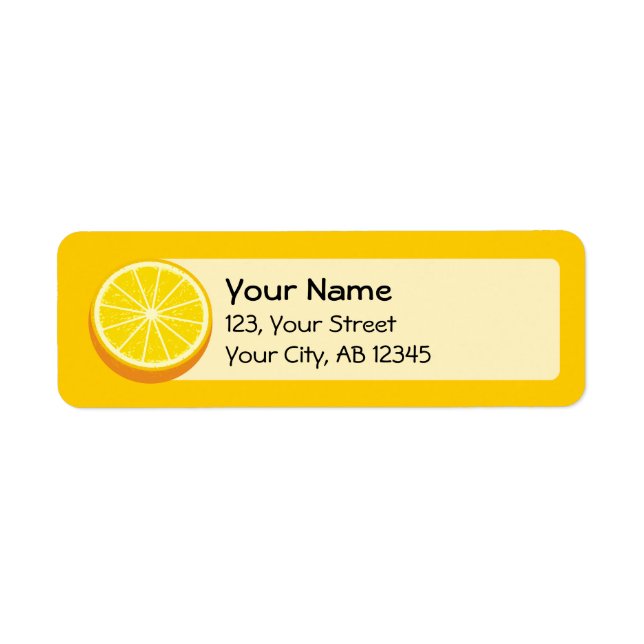 Halve Orange Label (Front)