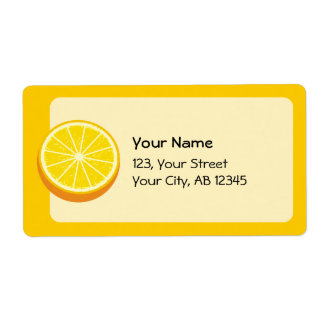 Halve Orange Label