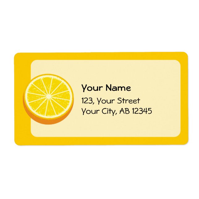 Halve Orange Label (Front)