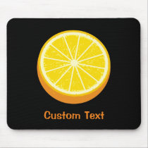 Halve Orange Mouse Pad