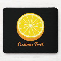 Halve Orange Mouse Pad