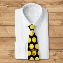 Halve Orange Pattern Neck Tie