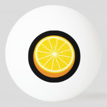 Halve Orange Ping Pong Ball