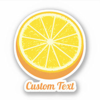 Halve Orange Sticker