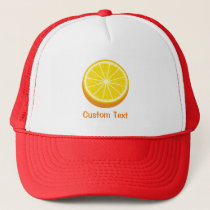 Halve Orange Trucker Hat