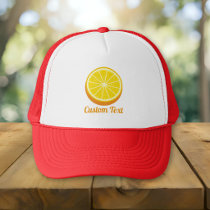 Halve Orange Trucker Hat