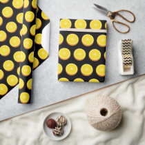 Halve Orange Wrapping Paper