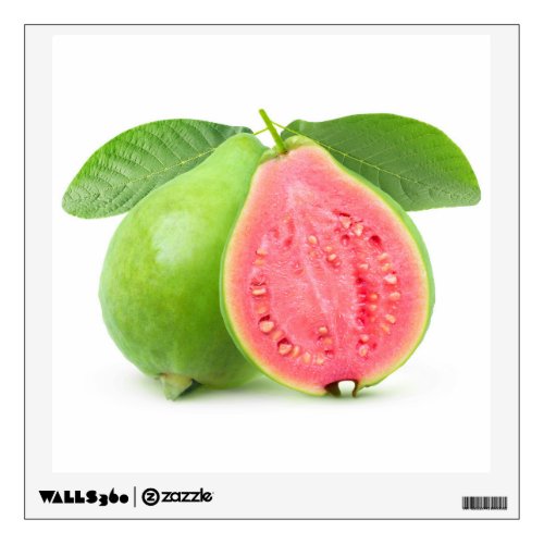 Halved guava wall decal