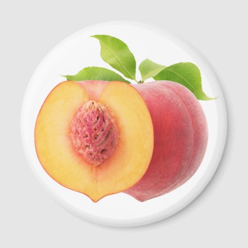 Halved peaches magnet