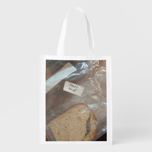 HAM 2018 (slice of bread in bag)  Grocery Bag (Front)