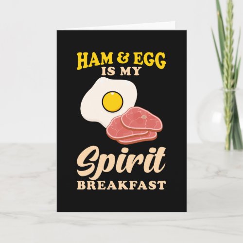 Ham And Eggs Breakfast Card