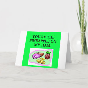 HAM and pineapple lovers Holiday Card