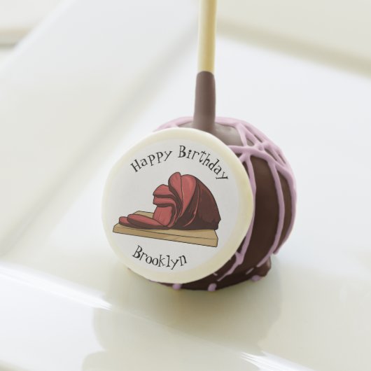Ham cartoon illustration cake pops (Front Insitu)