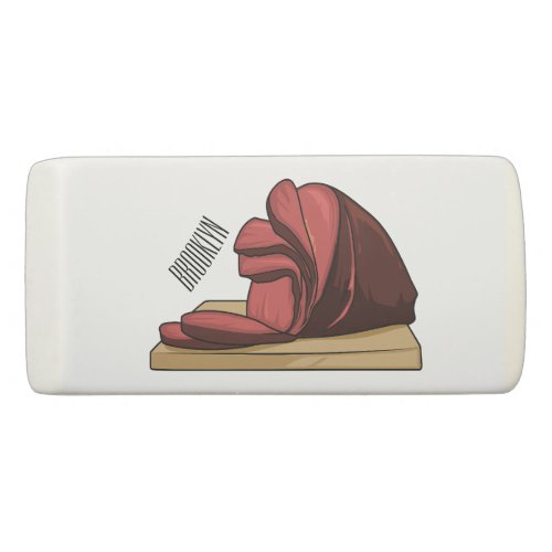 Ham cartoon illustration  eraser