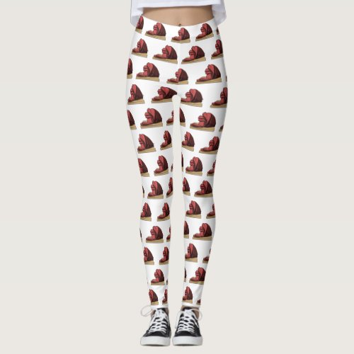 Ham cartoon illustration  leggings