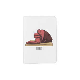 Ham cartoon illustration passport holder