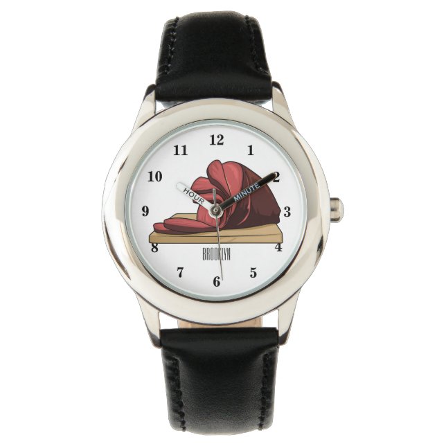Ham cartoon illustration watch (Front)