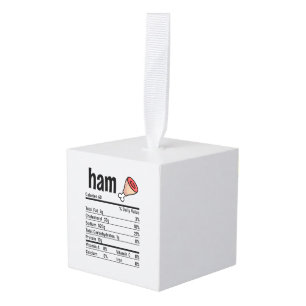 Ham Nutrition Facts Matching Family Thanksgiving A Cube Ornament