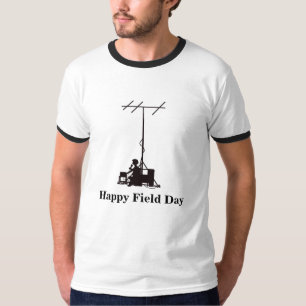 Ham Operator Outdoor Silhouette Field Day T-Shirt