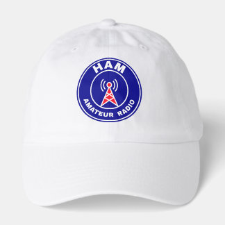 HAM Radio Airwaves Amateur Operator Emblem Hat