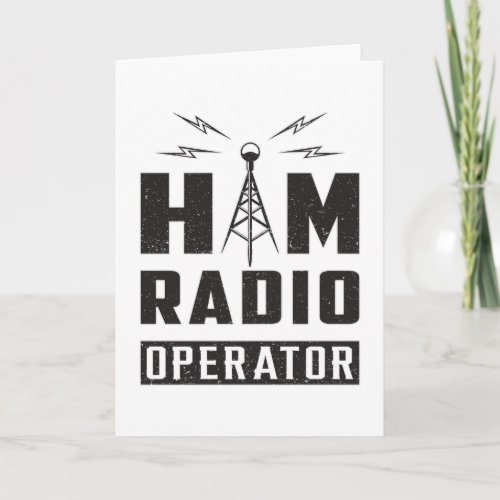 HAM Radio Amateur Frequency Operator Antenna Gift Card