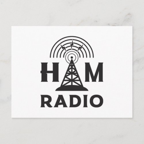 HAM Radio Amateur Operator Antenna Code Gift Idea Postcard