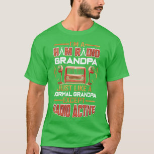Ham Radio Amateur Radio Grandpa Operator Antenna T-Shirt