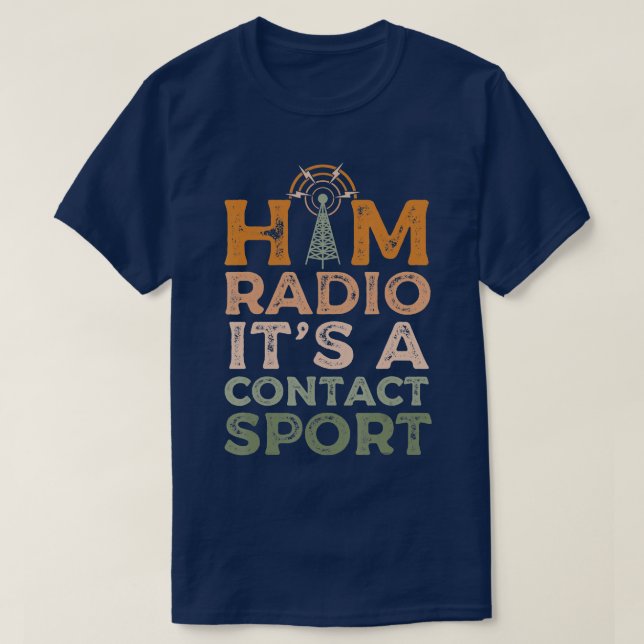 Ham Radio Amateur Radio Morse Code for Radio Opera T-Shirt (Design Front)