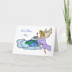 Ham Radio Angel Christmas Card Customize It!