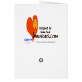 Ham Radio Bacon Operator Funny Greeting Card (Back)