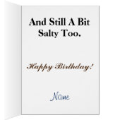 Ham Radio Bacon Operator Funny Greeting Card (Inside (Right))