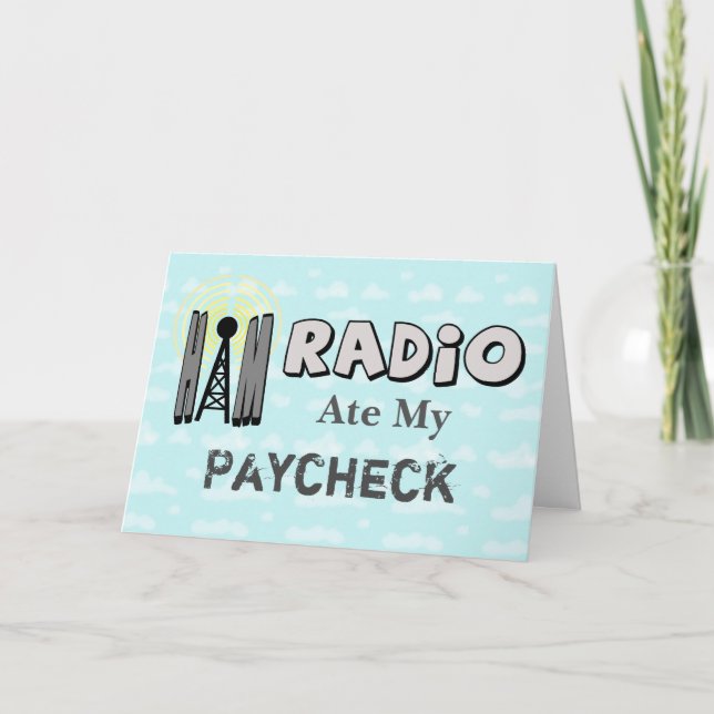 Ham Radio Birthday Card From A Ham To Friend (Front)