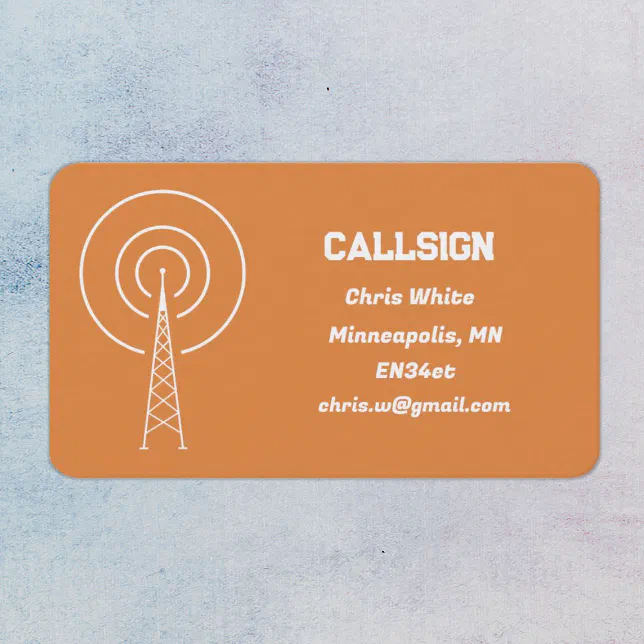Ham Radio Business Card Zazzle