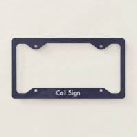 Ham Radio Call Sign License Plate Frame