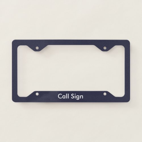 Ham Radio Call Sign License Plate Frame
